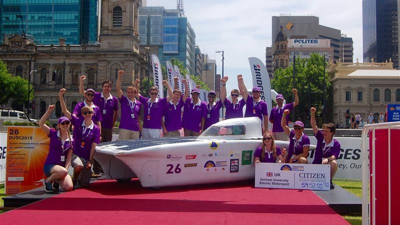 彩票购买 Electric Motorsport team with solar car