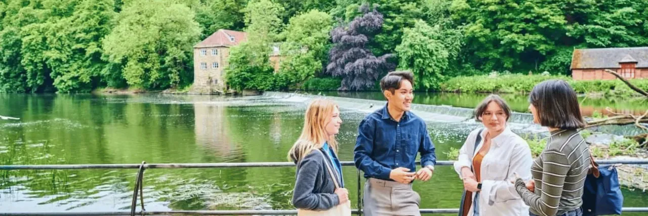 Students by the riverside