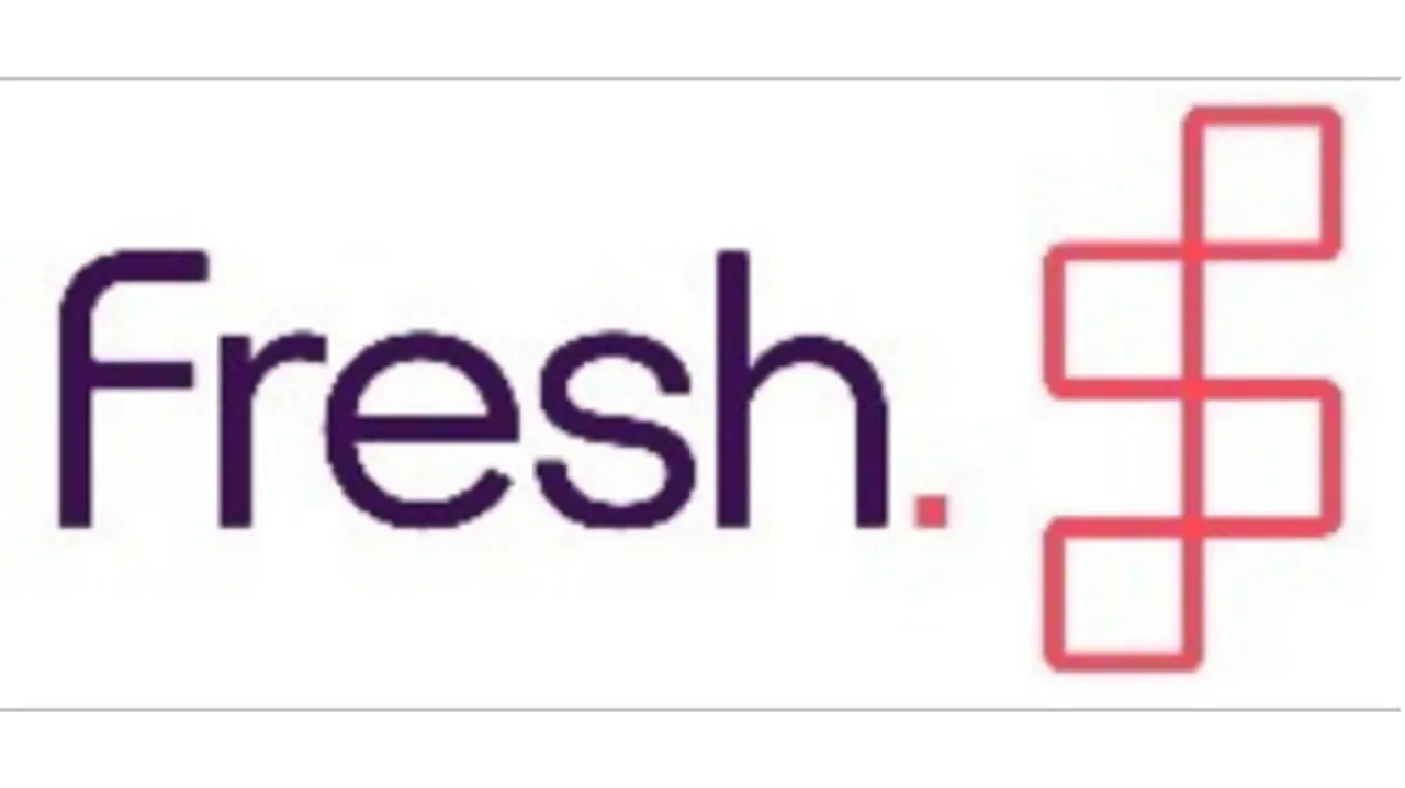 The logo for Fresh student lettings, with their name on a white background next to a set of laddered red squares.