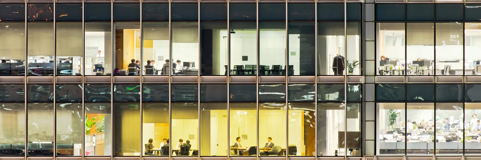 Overtime in a busy office building