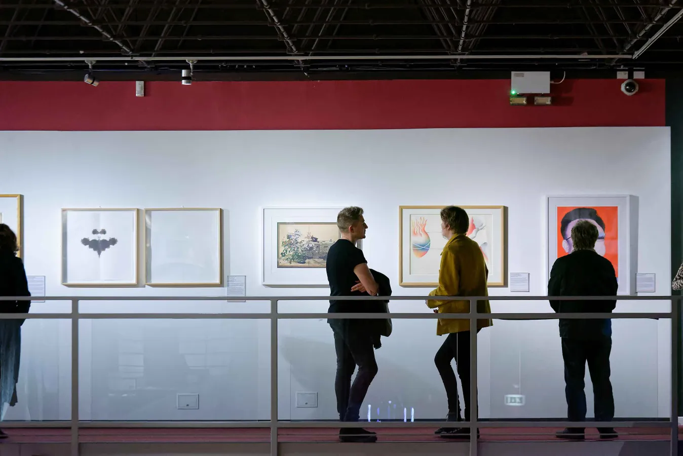 Group of people at an exhibition