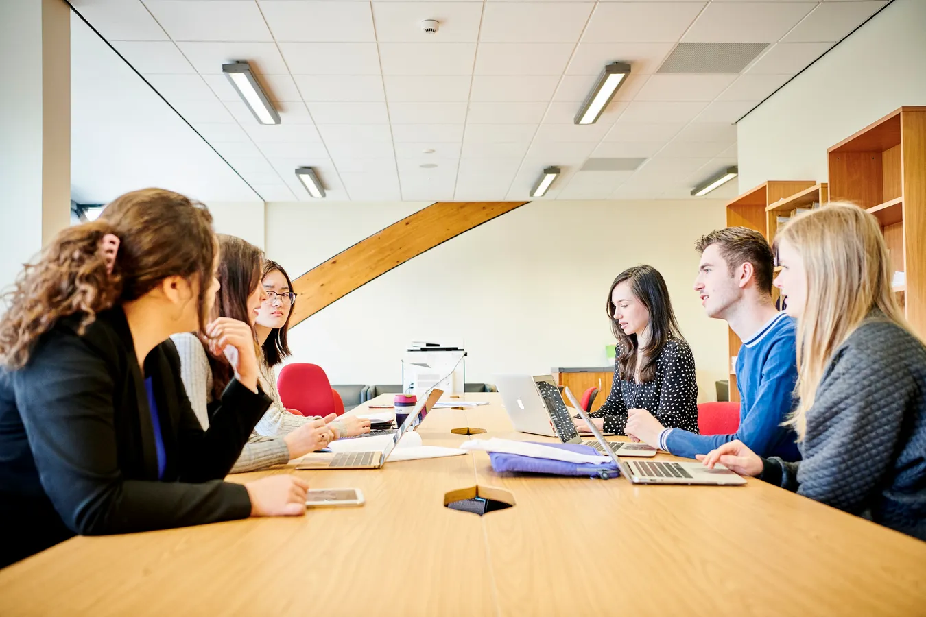 Students working in group