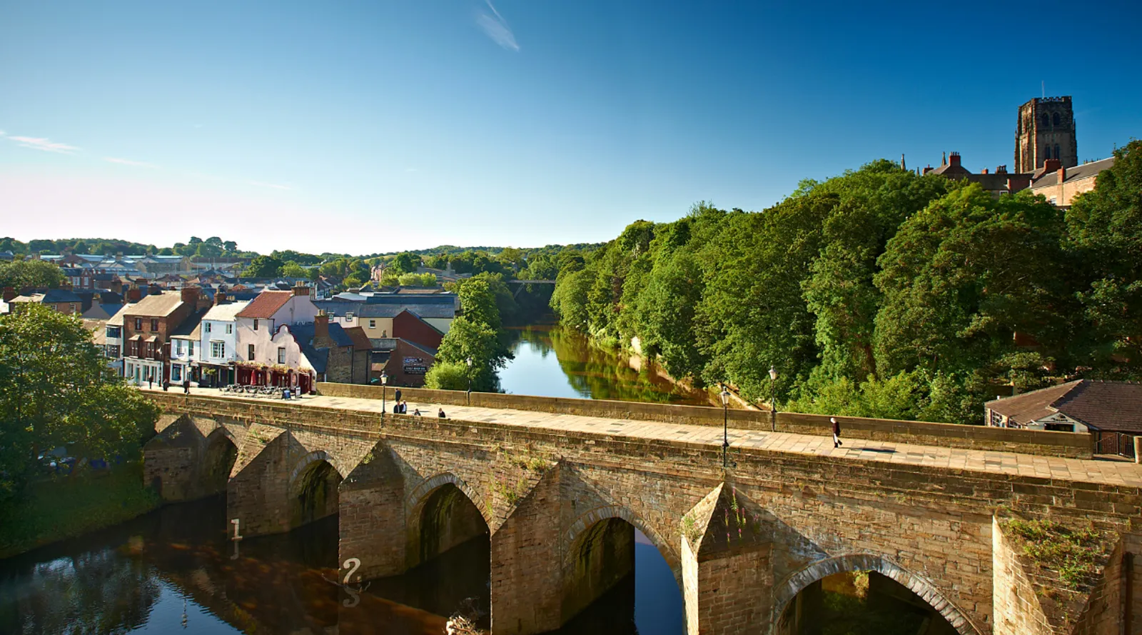 View of Elvet Bridge from Prince Bishops shopping centre