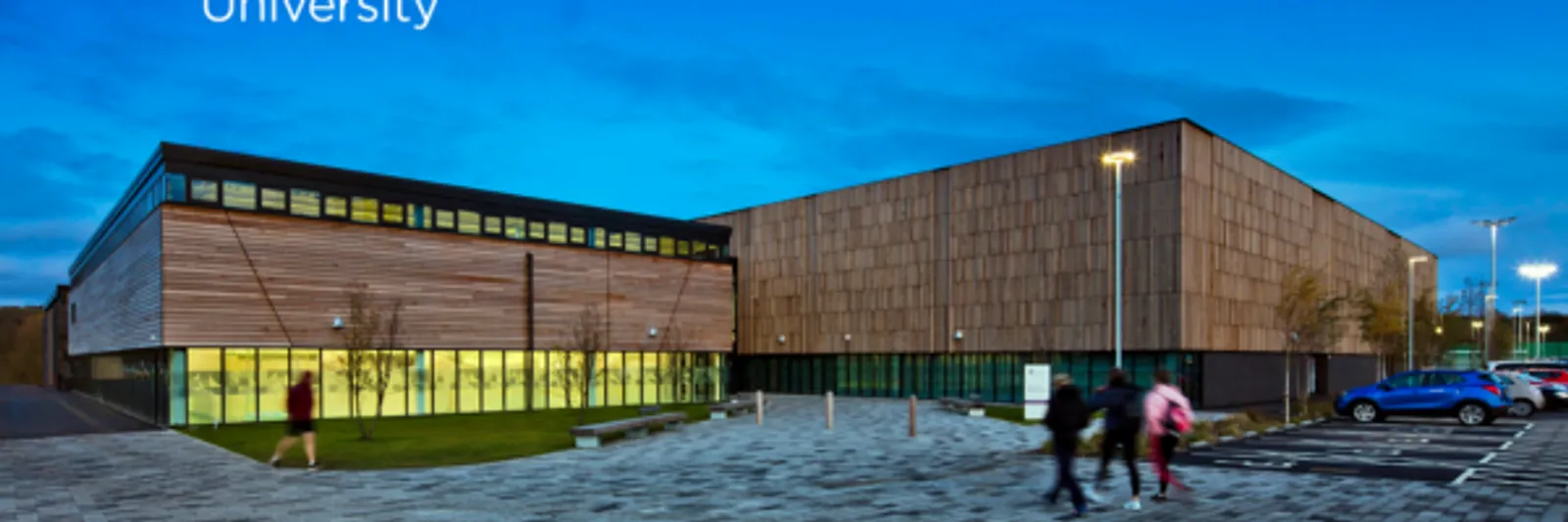 Building in the evening