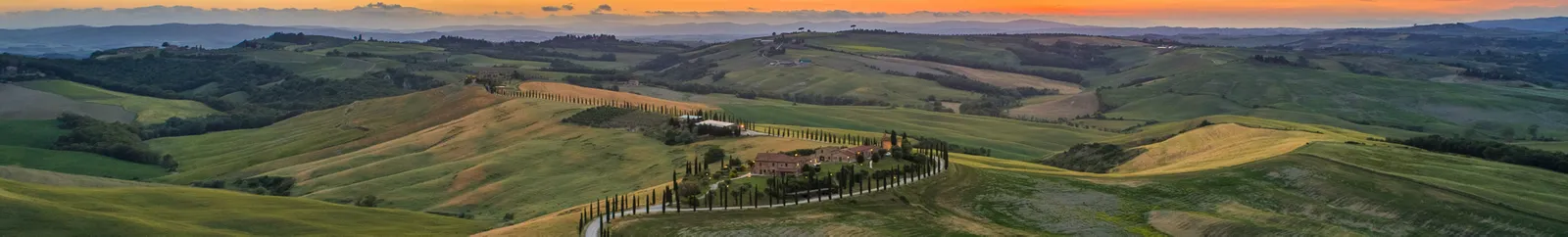Sunset in Tuscany, Italy