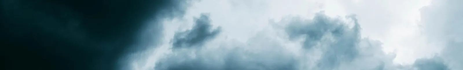 Banner of dark and light clouds in the sky