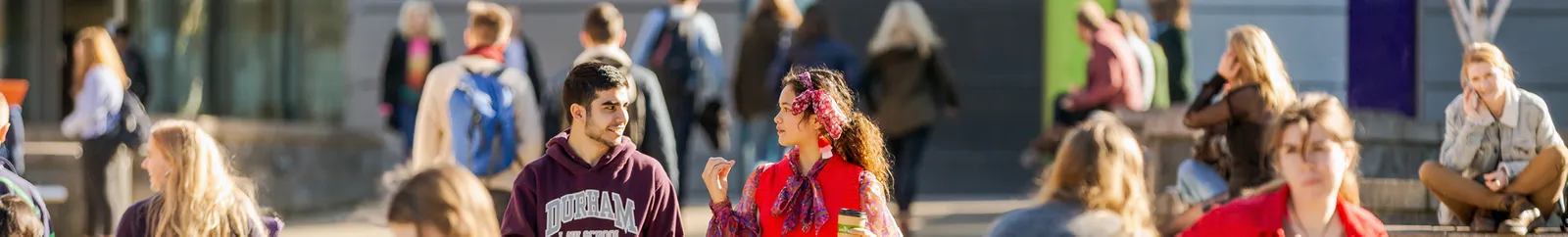 Lower Mountjoy campus bustling with students between lessons