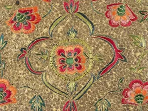 Detail of textile fan cover