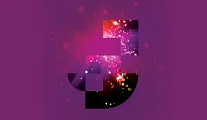 A Durham University tapestry element on top of a pink explosion