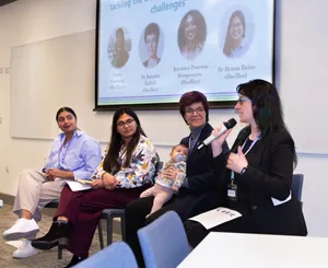a panel of 4 people