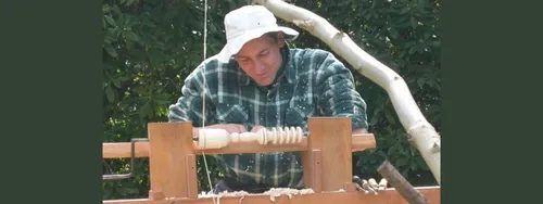 Local green woodworker, Chris Helliwell