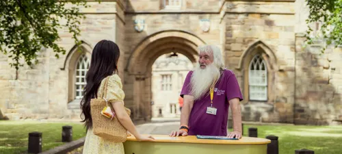 Durham Castle entrance desk