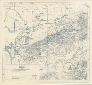 Old map of region of Taxila