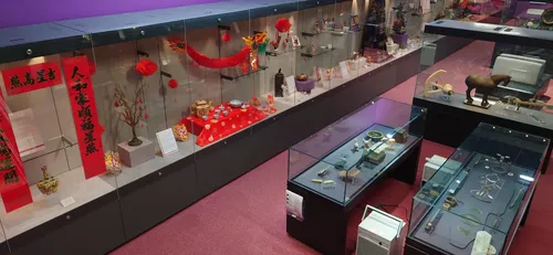 Lunar New Year decorations displayed in museum