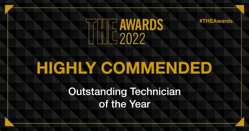 Highly Commended THE Awards: Outstanding Technician of the Year