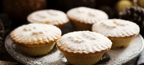 Mince pies on a platter