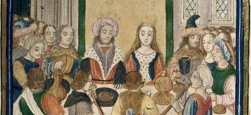 Image of a Medieval feast