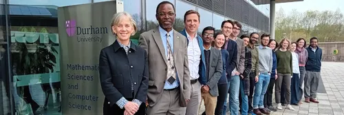 UK Chief Scientific Adviser Professor Dame Angela McLean with Science Faculty colleagues at the Mathematical Sciences and Computer Science building