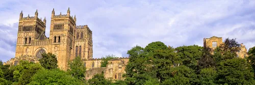 Summer view of Durham Cathedral near the River Wear
