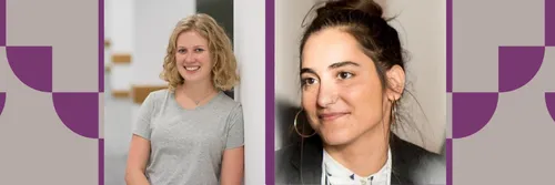 Profile pictures show smiling Dr Hannah Williams and Dr Francesca Fragkoudi