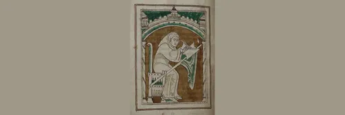 An image from a book showing Lawrence of Durham