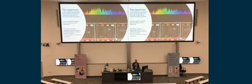 A man giving a lecture