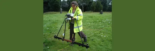 Sarah Semple out in the field in Sweden