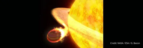 An artist's impression of exoplanet WASP-12b