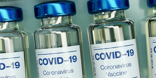 A picture of vials of Covid Vaccine