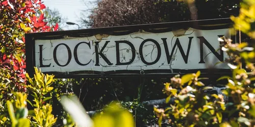 A road sign that says Lockdown