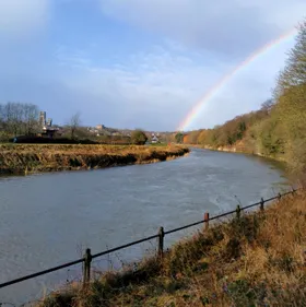 Rainbow over the river