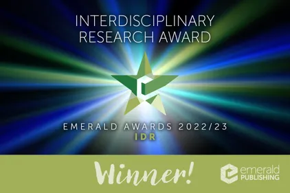 EmeraldPublishing Interdisciplinary Research Award project for 2022/3