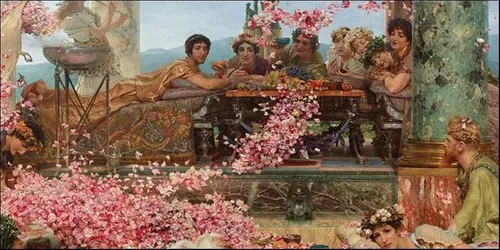 Renaissance artwork of a roman reception
