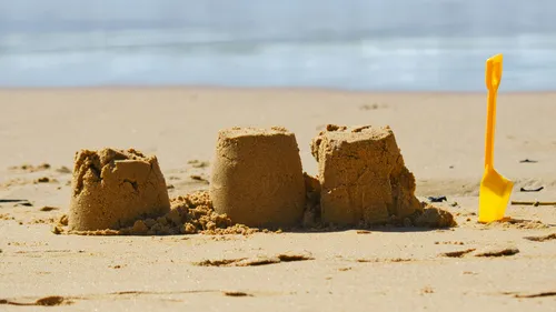 Sandcastle on the beach