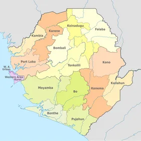 Map of Sierra Leone