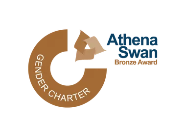 Bronze logo that says Athena Swan Bronze Award Gender Charter
