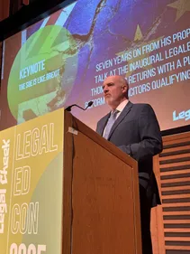 Thom Brooks delivers keynote speech at Legal Ed Con 2025