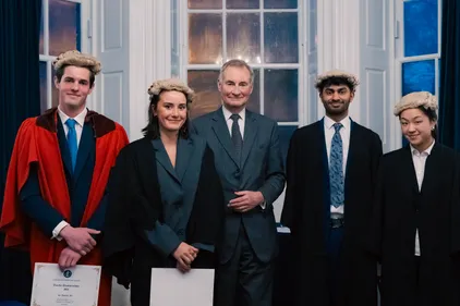 from left to right: Duncan Roesser, Celina Barton, Lord Hughes, Shray Modi, Soryoung Han