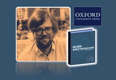 Image of Tom Lancaster and his new book cover, with the Oxford University Press logo