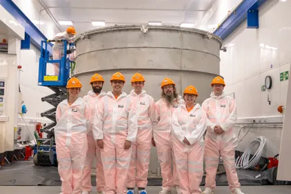 Durham University team visiting Boulby Underground Laboratory
