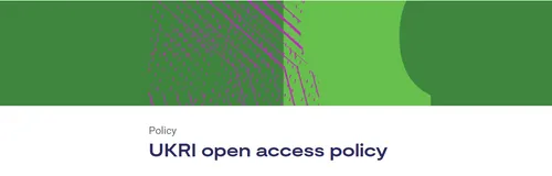 UKRI Open Access Policy