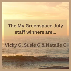 The My Greenspace July staff winners are...