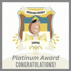 Platinum hedgehog friendly award July