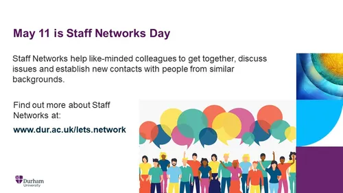 11th May National Staff Networks Day poster