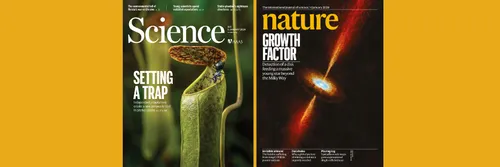 Front covers of Science and Nature magazines