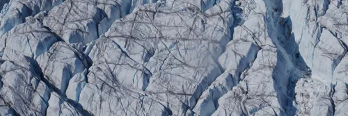 The Greenland ice sheet as viewed from above