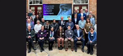 A group of people from the moral injury conference