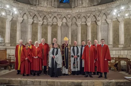 Installation of Paul Murray as Ecumenical Canon at Durham Cathedral - group Chapter House