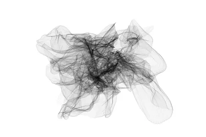 Black and white picture portraying neurons