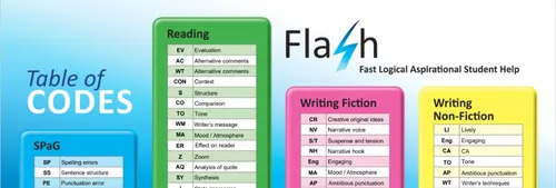 Table of codes for the FLASH marking system